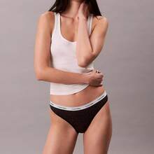 Calvin Klein Icon Logo 3-Pack Bikini QD5207 - Animal Mirror Oxford - View 3