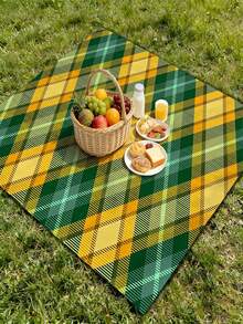 1pc Foldable Thin Outdoor Picnic Mat, Easy To Store, Suitable For Park Lawn, Beach, Camping, Hiking, Outdoor Gathering, Family Leisure, And More Scenarios, All Season Use - D - View 6