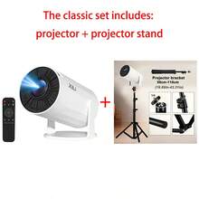 XBJ New Model 2026 Projector,Dual Wifi6+5G,Inalámbrico 5.2 300ANSI Relación De Proyección 0.8:1 Y Corrección Automática De Keystone Soporte Local 720P 4K Altavoz Incorporado, Streaming - Mini Cine En Casa Portátil, Gaming, Presentaciones - Design Compacto Para Películas, Videos,Mother's Day Gift.Projector,Mobile Phone,Beamer,Projector 4k,USB Projectors,Speaker Projectors,Table Mount Projectors - Phích cắm loại C của EU (220-240V) - Xem 15