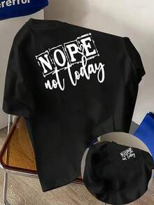 New Men's T-Shirt, 180g Weight, % Cotton, With Prints On The Front And Back, A Modern And Stylish Short-Sleeved T-Shirt For Men, Suitable For Everyday Casual Wear And Outdoor Fitness Activities, With A Unique Double-Sided Pattern Design - To Wear Layered In Spring And Autumn Or Alone In Summer, Unisex Style. - 黑色 - 查看 6