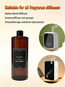 500ml Large Capacity Oil-Based Aromatherapy Essential Oil, Aromatherapy Refill Liquid, Reed Diffuser Essential Oil For Home Bedroom, Bathroom Deodorization, Aromatherapy Machine, Diffuser Refill Liquid - Multi Scents - View 4