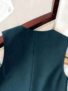 Camiseta sin mangas casual para mujer de talla grande, adecuada para fiestas, reuniones, calle, estilo chino, resort, Día de San Patricio, Pascua, Día de San Valentín, Acción de Gracias, Navidad, cómoda, versátil, estilizadora, primavera/verano, Dí - Agua verde azul - Ver 3