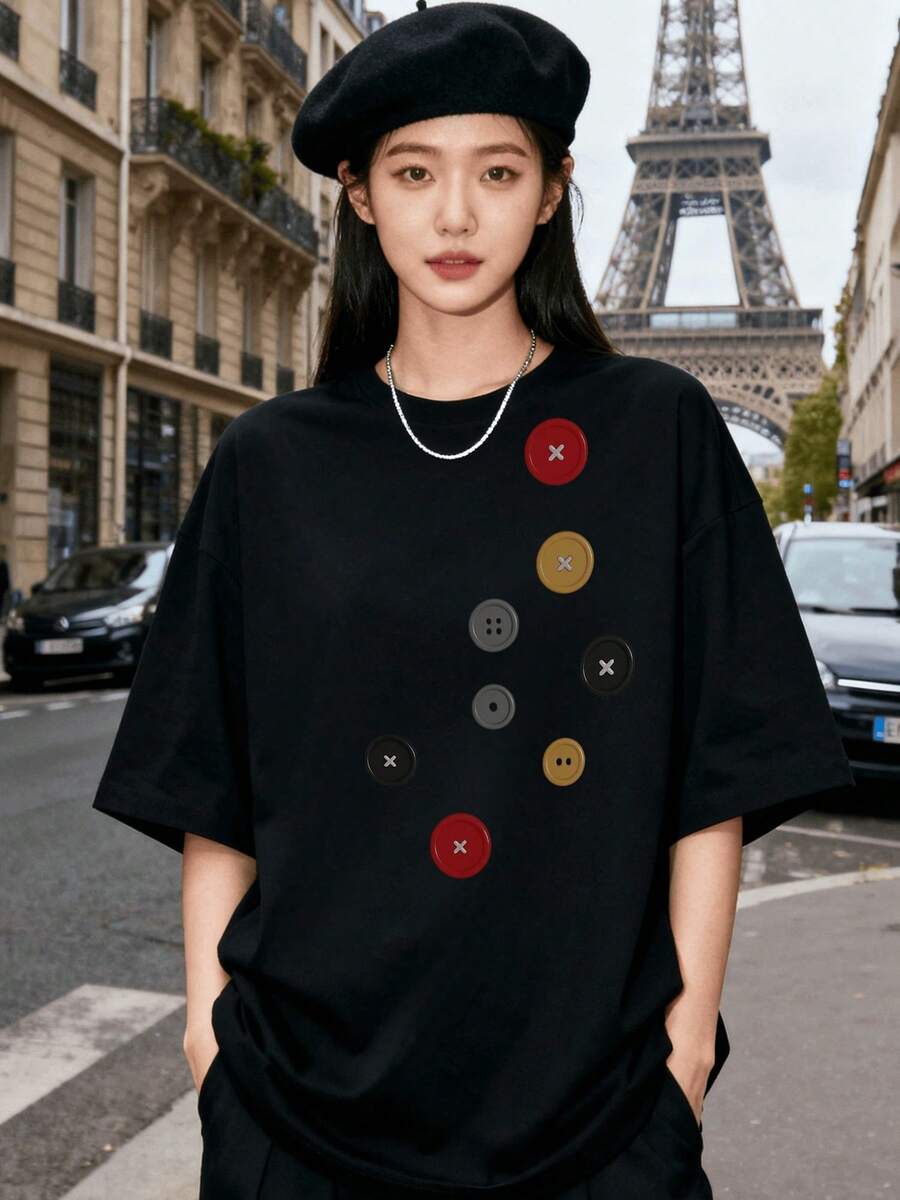 Women T-Shirts - Black - View 1