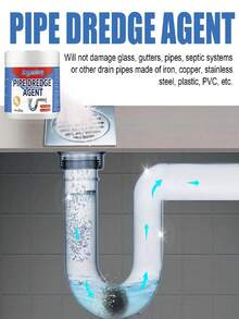 Drain Cleaner - Kitchen & Bathroom Pipe Clog Remover, Cleans Residue & Deodorizes - 粉狀 - 查看 5