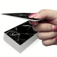 16pcs Marble Pattern Wall Stickers, Self-Adhesive Waterproof Decorative Stickers For Home Decor - A - View 1
