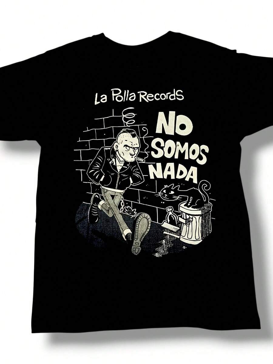 La Polla Records Men's T-Shirt - With An Iconic Design And A Round Neck, This Shirt Is Suitable For Casual Occasions Like Concerts. Made Of Breathable Fabric, It's Suitable For Everyday Wear, Unisex, And A Great Gift And Collector's Item. Loose And Comfortable. - Back - View 1