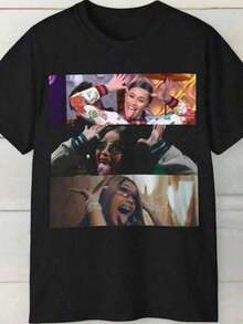 Ca Rdi B AH HA Graphic Tee Ca Rdi B Shirt Cardi Cardi Tshirt Ca Rdi B Tour Shirt - Black - View 7