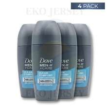 Dove Men+Care Clean Comfort Roll On Deodorant 48h Odor Protection 1.69oz/50ml Pack Of 4 - nhiều mùi hương - Xem 1