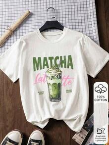 Conjuntos de Verano para Mujer, Camiseta de Manga Corta 100% Algodón, Camiseta Casual con Estampado de Conchas, Camiseta con Patrón Inspirado en Milán 2026, Conjuntos de Primavera/Verano para el Primer Día de Clases para Mujer, playeras de mujer - Blanco - Ver 6