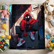 1pc S-Pider-Man Print Blanket,Retro Cartoon Style Throw Blanket,Cartoon Character Printed Blanket,All-Season Universal Nap Blanket,Character Home Decor Blanket,Modern Fashion Gift Suitable For Home Bedroom Bed Sofa Office Lunch Break Cover Picnic Blanket - Nhiều màu - Xem 2