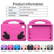 1 pieza Soporte para pulgar de tableta, hecho de material EVA de alta calidad, a prueba de golpes y caídas, adecuado para estuches protectores de tabletas de múltiples marcas, con función de soporte, compatible con múltiples modelos y marcas incluyendo HONOR PAD X8a, Pad, X8a y X9 - Rosa Fucsia - Ver 6
