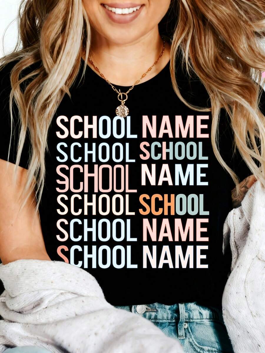 Heartfelt Teacher Appreciation Graphic T-Shirt 100% Cotton Oversized Soft Breathable Casual Crewneck Short Sleeve Top For Teachers Educators School Staff Gift Givers Thank You Teacher Best Teacher Teacher's Day Educator Gift Cute Aesthetic