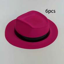 24 chiếc mũ tiệc nhựa neon, mũ Fedora phong cách gangster neon cho người lớn, mũ huỳnh quang phản ứng UV, mũ Fedora tiệc cho sinh nhật, tiệc âm nhạc, đám cưới, v.v., với hiệu ứng phát sáng trong bóng tối phong cách gangster - Nhiều màu - Xem 18