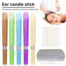 50/25/20/10/2pcs Ear Cleaning Sticks Set With Ear Candles, Flame Retardant Trays And Cleaning Sticks – Soft & Wax Removal Tools For Home Spa, Travel & Daily Hygiene - Multicolor - View 2