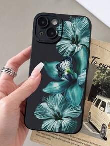 Floral Fashion 花卉印花鏤空磨砂黑保護手機殼，適用於 iPhone 16/11/16pro/16plus/16promax/16e/15Promax/13/14/12/XS/XR/7G/8P，Galaxy S25/S25PLUS/S25 Ultra/A16/A36/A26/A56/A50/A12/A32/A52/A72/A51/A21S/A13/A14/S24/S24PLUS/S24Ultra/S20/S23/S22/A53/S20FE/S21，11/12Pro/12/12X/13Pro/14Pro/15Pro/X3pro，10/9/Note9/12c/Note11pro/Note8Pro/9C/9a - 彩色 - 查看 4