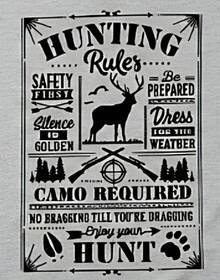 Camiseta de Reglas de Caza| Camiseta de cazador de ciervos| Regalo de Caza con Camuflaje| Camiseta para amantes de la naturaleza| Camiseta Gráfica con Divertidas Reglas de Caza| Ciervo - Blanco - Ver 2