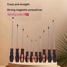 1 Set Professional Magnetic Precision Screwdriver Kit, Equipped With /Flat Head - Non-Slip Handle, Magnetic Fixation, Suitable For Electronics Repair, Home, Auto, DIY - Compact Tool Kit For Smartphones, TVs - A - View 2