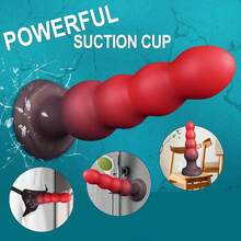 7.5" Large Silicone Anal Beads Plug Soft Big Buttplug Anal Dildo With Suction Cup, Smooth Dildo Anal Trainer Dilator Big Butt Plug Anal Sex Toys For Women Men Couples - one-size - View 6
