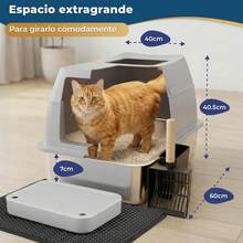 Lettiera per gatti - Grigio - Visualizzare 2