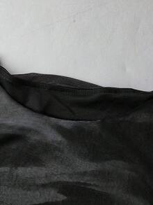 Plus Size Dresses - Black and White - View 10