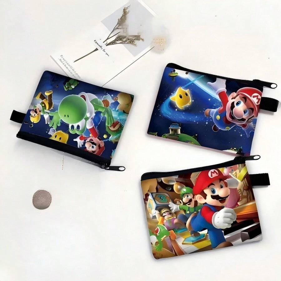 asmodee 1. Ví hoạt hình chủ đề Mario, có bốn kiểu dáng, được làm từ chất liệu polyester nhẹ, có khóa kéo, hoàn hảo làm quà tặng sinh nhật và sử dụng khi đi du lịch. - Nhiều màu - Xem 1