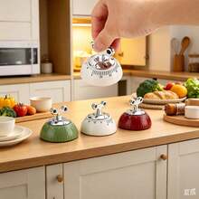 Magnetic Mechanical Kitchen Timer - No Battery Needed - Random Color - Suitable For Cooking, Baking, Classroom, Office Alarm Clock - Magnetic Timer - Home, Restaurant, Kitchen - Cooking - Mechanical Timer Reminder - Children, Student Timer - Multicolor - View 2
