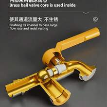 Outdoor Faucet Frost-Proof Extension, Dual Outlet Garden Hose Bib, Quick Open Spigot For Yard Watering - View 6