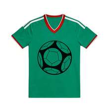 Camiseta de fútbol Diseño de estampado de patrón de balón de fútbol - Multicolor - Ver 6