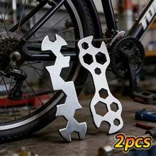 2pcs/Set Bicycle Wrench - Portable Multifunctional Wrench, Hexagonal Multipurpose Bolt Wrench; Multifunctional Bicycle Repair Tool, Portable Bicycle Repair Tool, Manual Bicycle Repair Tool, Suitable For Mountain Bike Maintenance - A - View 5