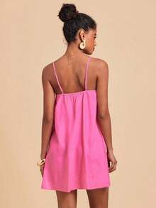Spring/Summer Vacation Sleeveless Printed Chiffon Mini Dress For Women Vacation Dress,Boho Clothes Women,New Year, Beach Wedding Guest Outfits, Elegant Graduation,Casual Outfits - 多色 5 - 查看 2
