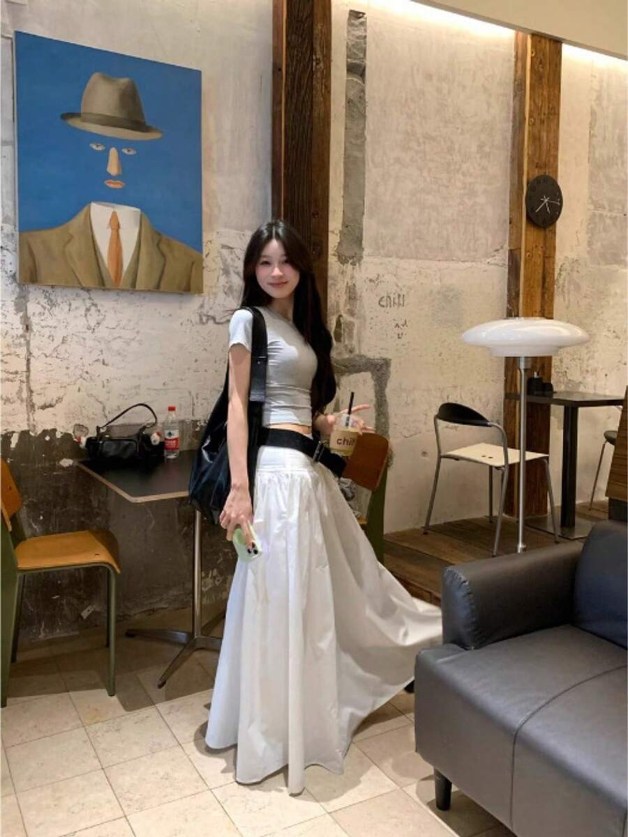 Women Skirts - White - View 1
