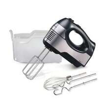 Batidora de Mano Hamilton Beach 6 Velocidades Alto Rendimiento Acero Inoxidable 62646F,  incluyendo 2 batidores QuickMix, un batidor manual y 2 ganchos para masa - Tipo de Enchufe A USA (110-127V) - Ver 3