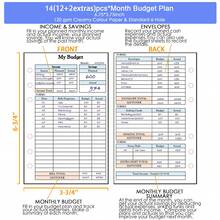 82張 A6 預算規劃補充紙，厚實補充 6 環活頁紙，適用於 6 環活頁本 - 白色 - 查看 15