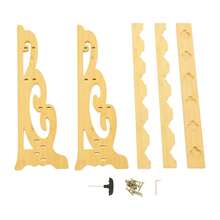 LYNICESHOP 6 Holes Vertical Sword Stand Display, Double-Sided Bamboo Sword Rack Floor Standing For Katana, Samurai, , Flute, Bows, Space-Saving Sword Holder (Wood Color, 6 Holes) Holiday Gift (US Stock) Faster Delivery - Wood Color - View 7