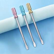 1pc Random Creative Tool-Shaped Neutral Pen, Simulated Screwdriver Design, Black Ink, Student Stationery Gift - A - View 2