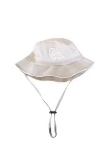 Infant Baby Toddler Dinosaur Print Bucket Cap Scratch Rope Bucket Hat Children's Adjustable Hat For Kids Girl Boy For Daily Casual Wear 0-4 Years - Multicolor - View 8