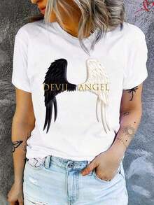 1 Pieza De Camiseta De Algodón De Manga Corta Para Mujer Cuello Redondo Camiseta Básica Tela Suave Y Transpirable Prenda Esencial Para Todas Las Estaciones Ideal Para Uso Diario Y En El Gimnasio G 100% Algodón Comodidad Increíble Que Dura Todo El Día Es La Base Versátil Para Innumerables Looks  Un Regalo Considerado Sin Esfuerzo Que Demuestra Que Te Importa  Temporada Tras Temporada Camiseta Casual De Verano  Cómoda Para Uso Diario Al Aire Libre - Blanco - Ver 1