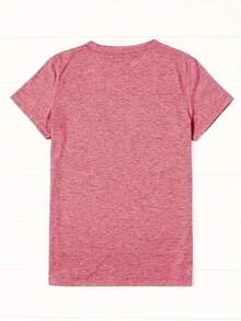 19 THE COFFEE CAKE Sudadera casual de cuello redondo para uso diario, camiseta cómoda y suave para mujer JPBL - Rojo - Ver 2