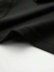 Camiseta casual suave de manga corta, top casual de manga corta con cuello redondo para primavera y verano, camisetas de mujer, camiseta estampada, camisetas estampadas para mujer, camiseta de verano, camiseta casual, camisetas de verano, tops, conjuntos de verano para mujer, camiseta casual cómoda de manga corta con cuello redondo, blusas elegantes para dama. - Negro - Ver 6