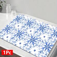 1pc Retro Pattern Retro Printed Absorbent Dish Drying Mat, Home Decor, Suitable For Espresso Machine Countertop, Sink Drain Mat, Soft Faucet Pad, Bathroom Cup Mat, Kitchen & Bathroom Accessories - Multicolor - View 16