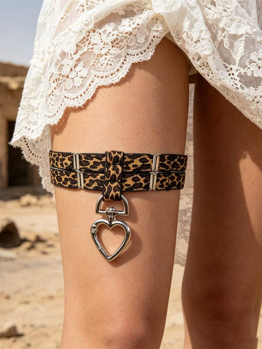 Leopard Wedding Bridal Garter Belts For Women, Gift For Women Wedding Accessories, Party Wear- Y2K Style For Daily Wear/ Gatherings, Perfect Family/ Holiday Gift - A - View 1