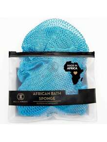 BELLANOMI African Exfoliating Net Sponge, Authentic, Ethically Sourced From Nigeria, 45 Inches Long, Back Scrubber For Daily Use (Copper Brown) - Sky Blue - 查看 9