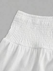 MOD Minimalist A-Line Skirt With Pleats And Drawstring In A Solid Color, For Casual Everyday Wear - Multicolor 2 - View 5