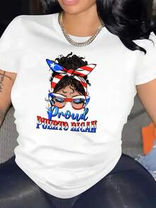 Women's T-Shirt For Spring And Summer - White - View 8