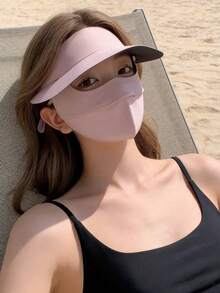 Masker Pelindung Matahari Wajah Penuh untuk Wanita di Luar Ruangan, Masker Wajah untuk Bersepeda di Musim Panas, Masker Pelindung Matahari untuk Olahraga dan Perjalanan di Luar Ruangan - A - View 10