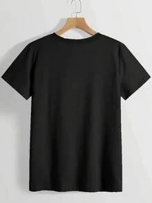 Women T-Shirts - Black - View 2