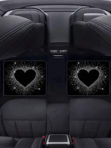 Decorative Printed Car Trunk Mat (2D Flat) - A Must-Have For Travel. Compatible With Various Car Models, It's An Indispensable Decorative Accessory For Your Vehicle. Featuring A Creative Heart-Shaped Print. - A - View 5