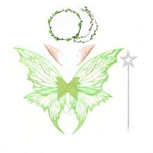 2026新款成人仙女蝴蝶翅膀，多色亮片仙女翅膀，成人網格蝴蝶翅膀，派對與萬聖節Cosplay道具，童話亮片網格翅膀，派對拍照背景，仙女蝴蝶羽毛翅膀Cosplay道具，驕傲，派對禮服 - 彩色 - 查看 19
