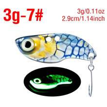 1PC Luminous Metal VIB Fishing Bait 3D Eyes Realistic Simulation Skin Sinking Hard Lure For Fresh Saltwater - V018 - View 16