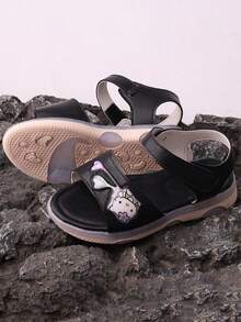 SANRIO Sandal Olahraga Gaya Baru 2026, Sandal Bermotif Olahraga yang Nyaman - Hitam - View 3